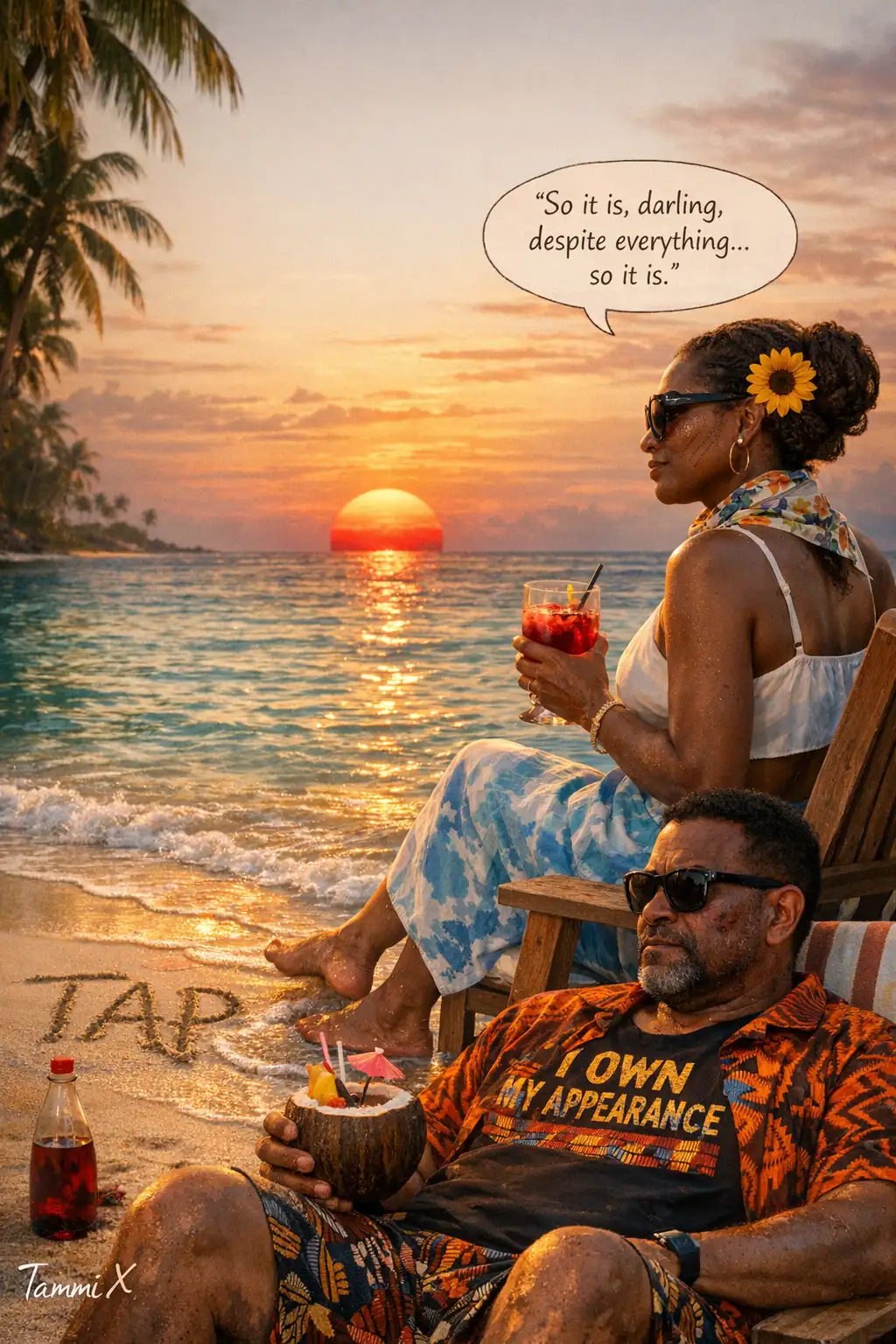 TAP Whispering Palm Sunset